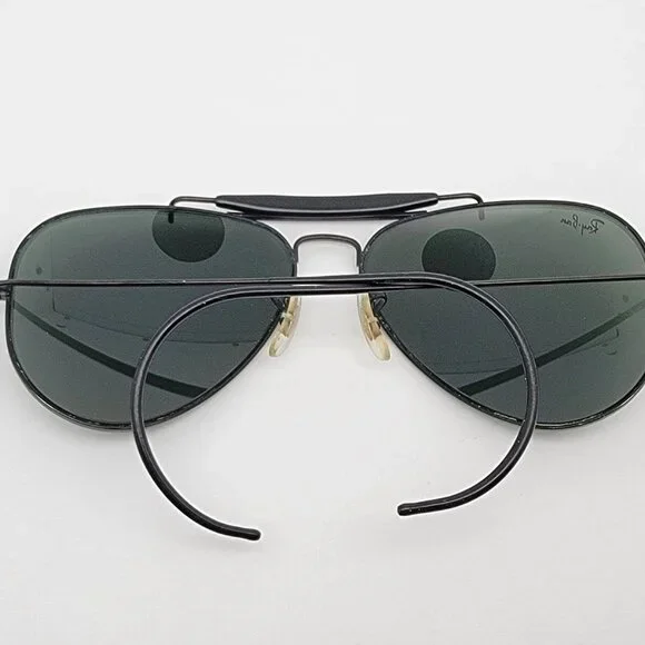 Ray-Ban Vintage Outdoorsman Bausch Lomb Black Bar Aviator